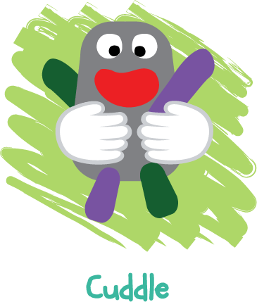 Illustration of a CuddleCode monster character, titled 'Cuddle'